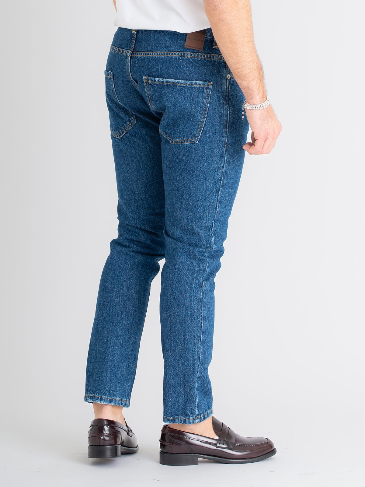 Jeans Uomo Slim Fit Blu Stone - SEASON LAB