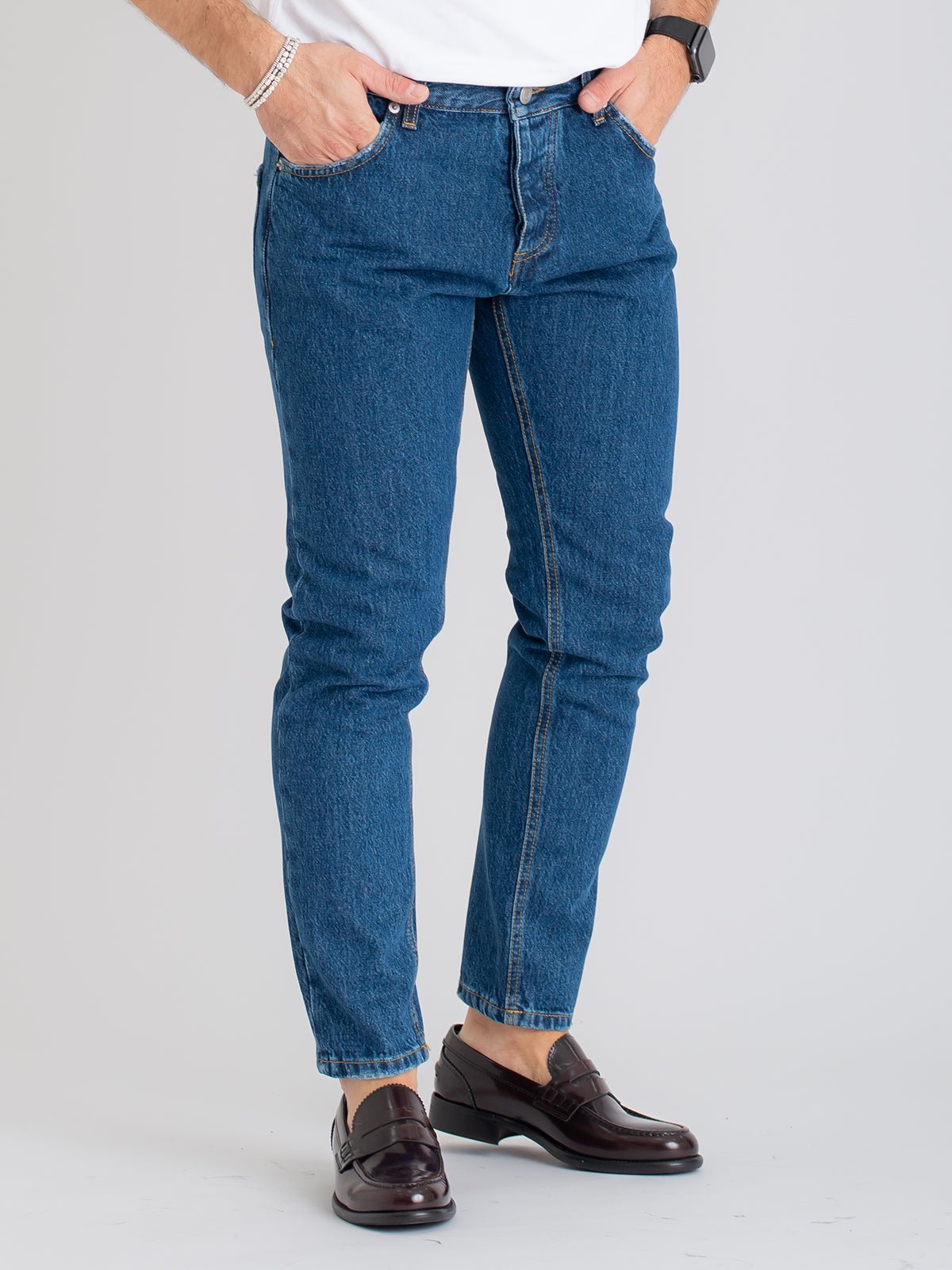 Jeans Uomo Slim Fit Blu Stone - SEASON LAB