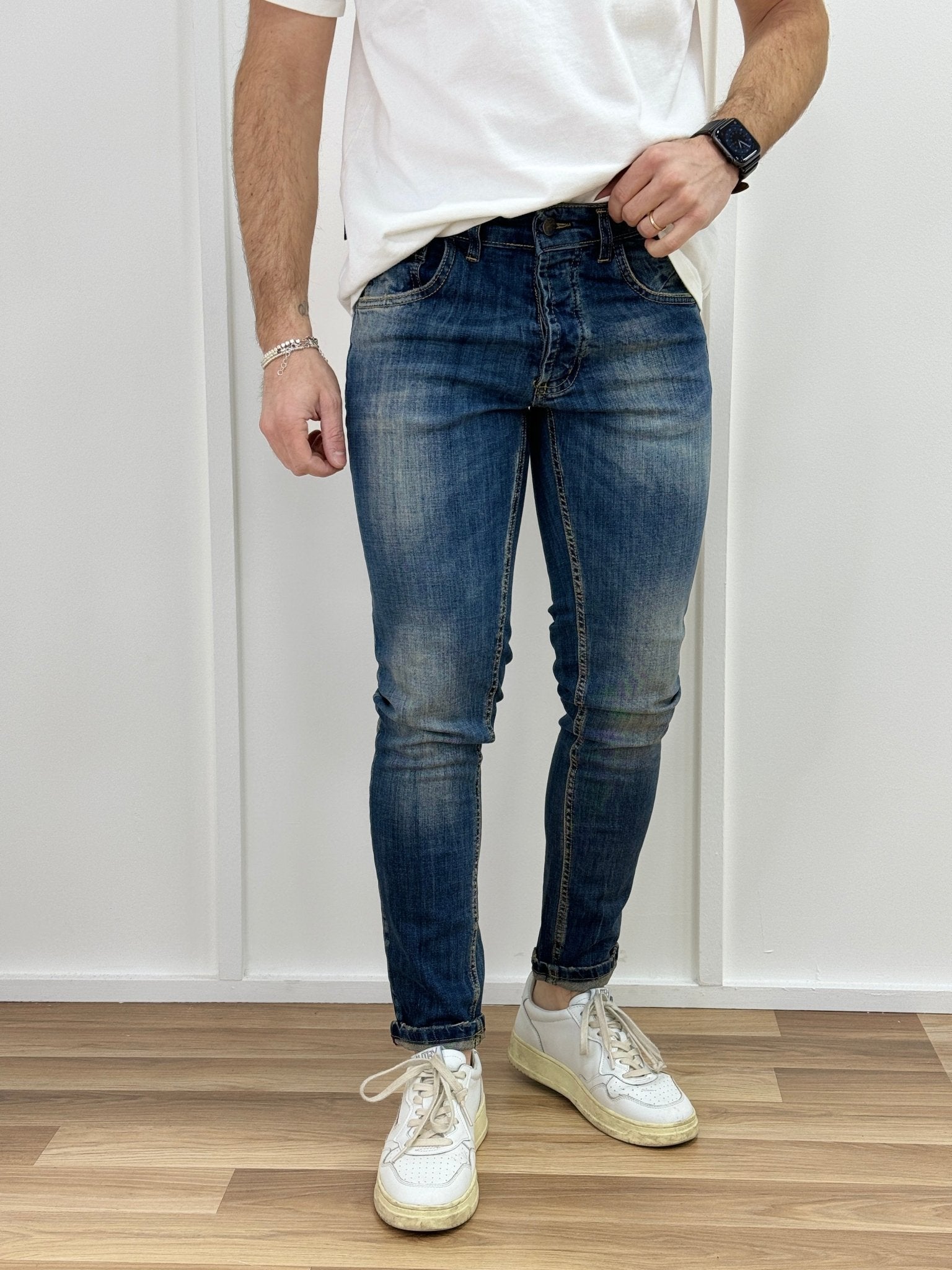 Jeans Uomo Skinny fit Lavaggio Sabbiato - SEASON LAB