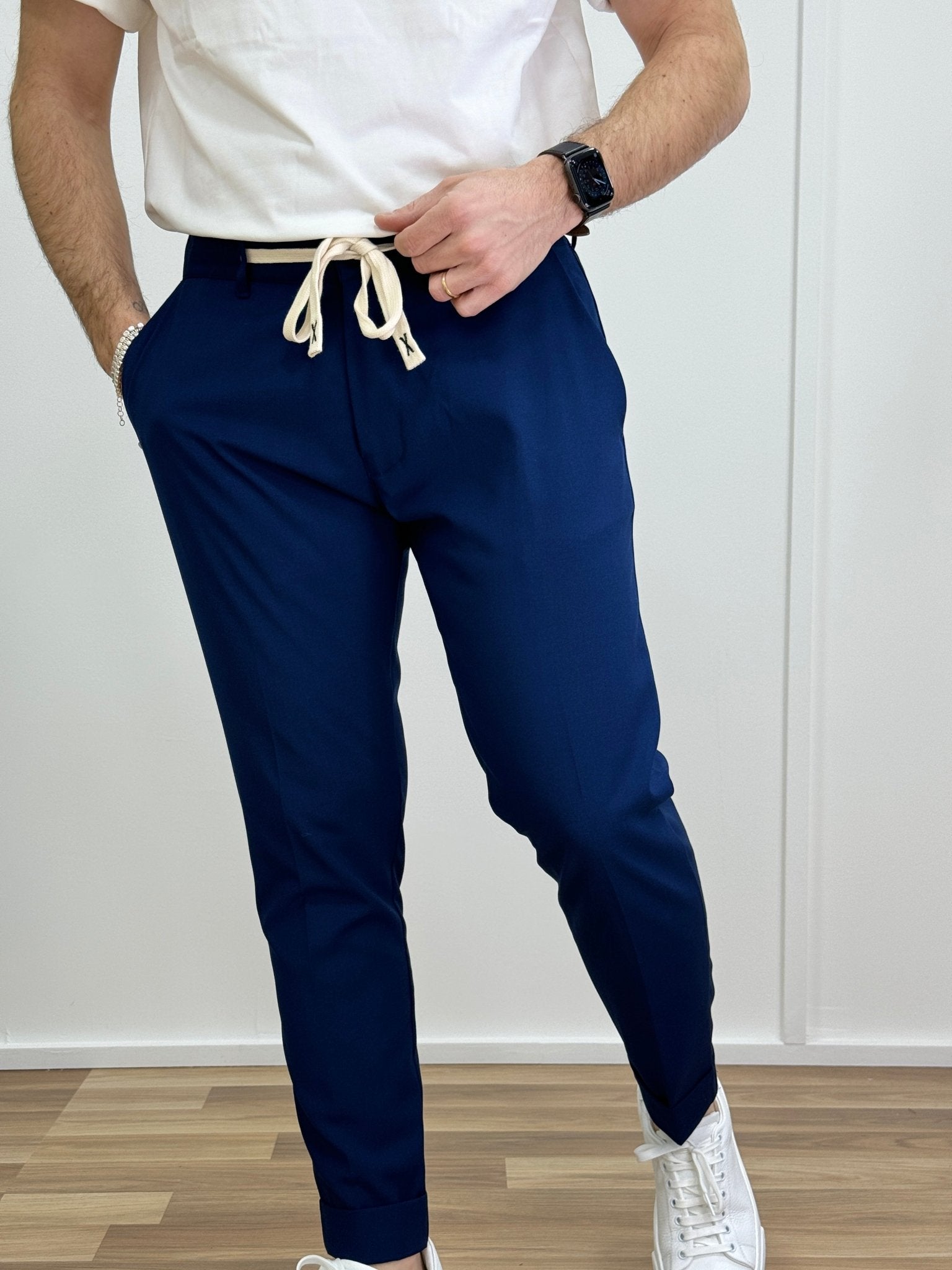 Pantalone Ischia Blu Marine - SEASON LAB