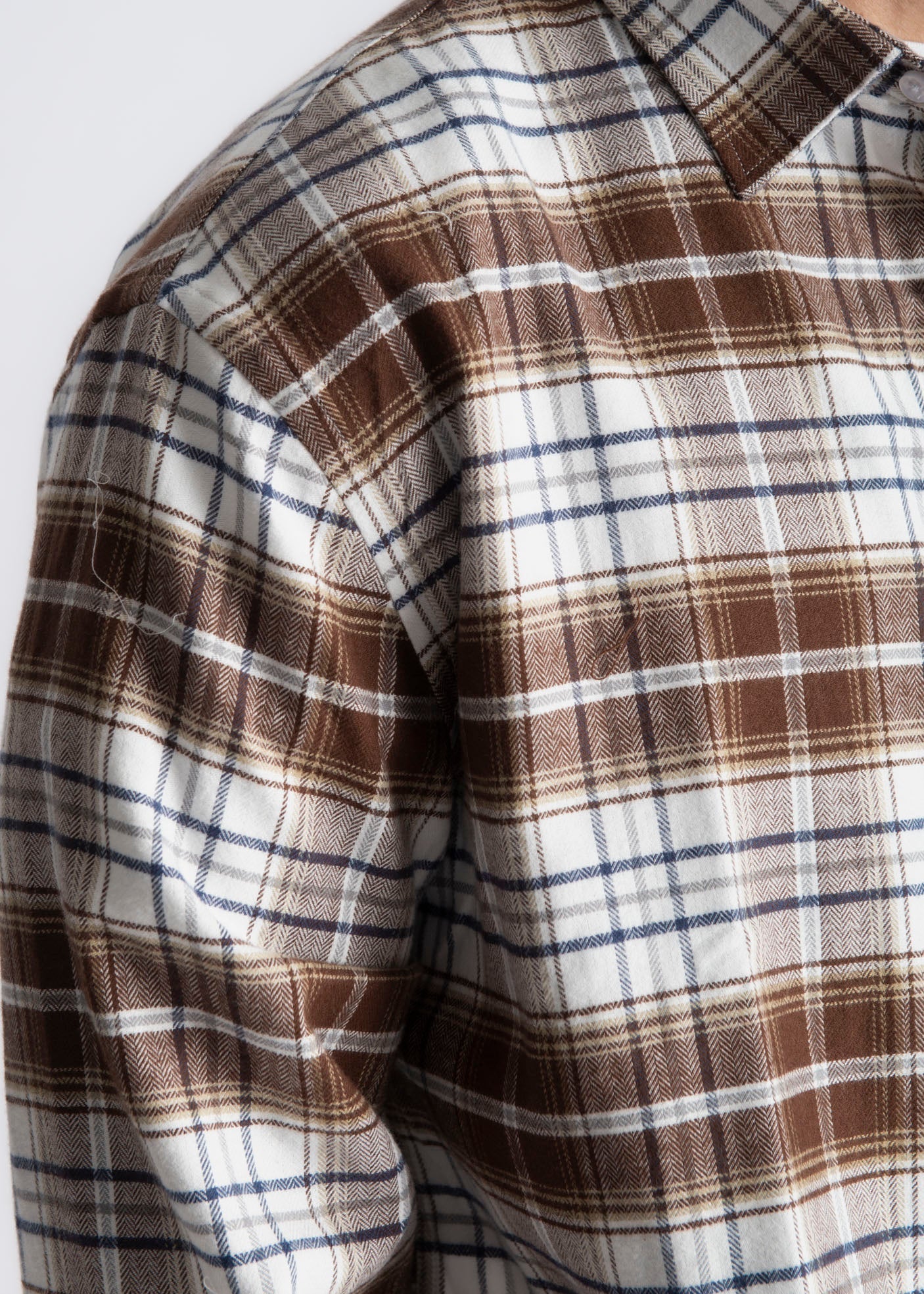 Camicia Flanella Quadro Marrone - SEASON LAB